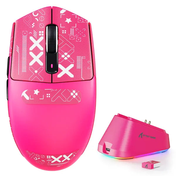 Attack Shark G3 Pro Wireless Gaming Mouse - Berry Red