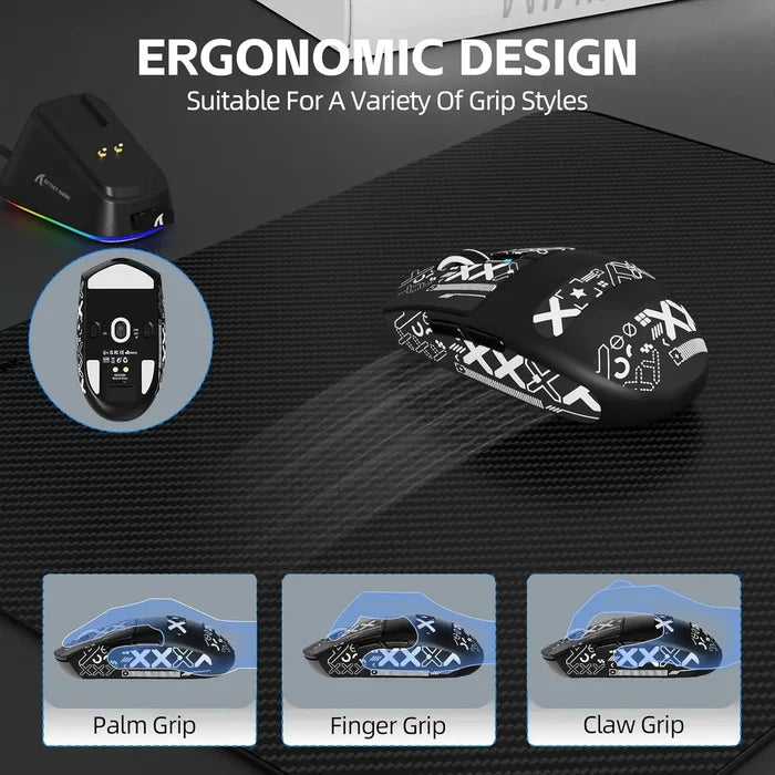Attack Shark G3 Pro Wireless Gaming Mouse with Charging Dock - Black - PakByte Computers