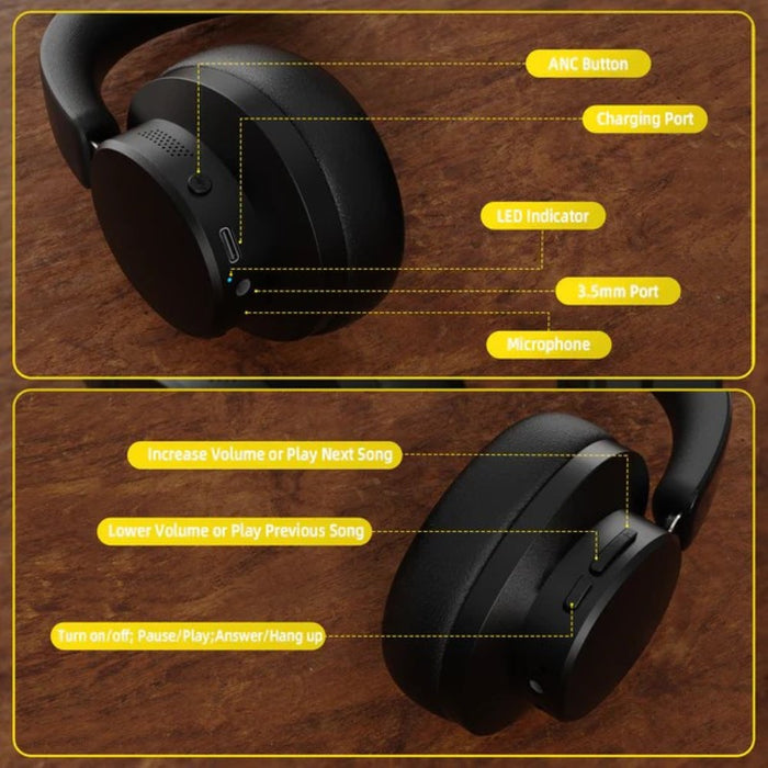 Attack Shark G500 Ultra-Light Dual-Mode Gaming Headset – Black