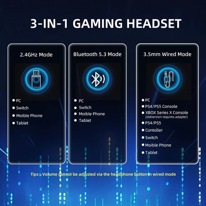 Attack Shark L80Pro Wireless Gaming Headset - Black