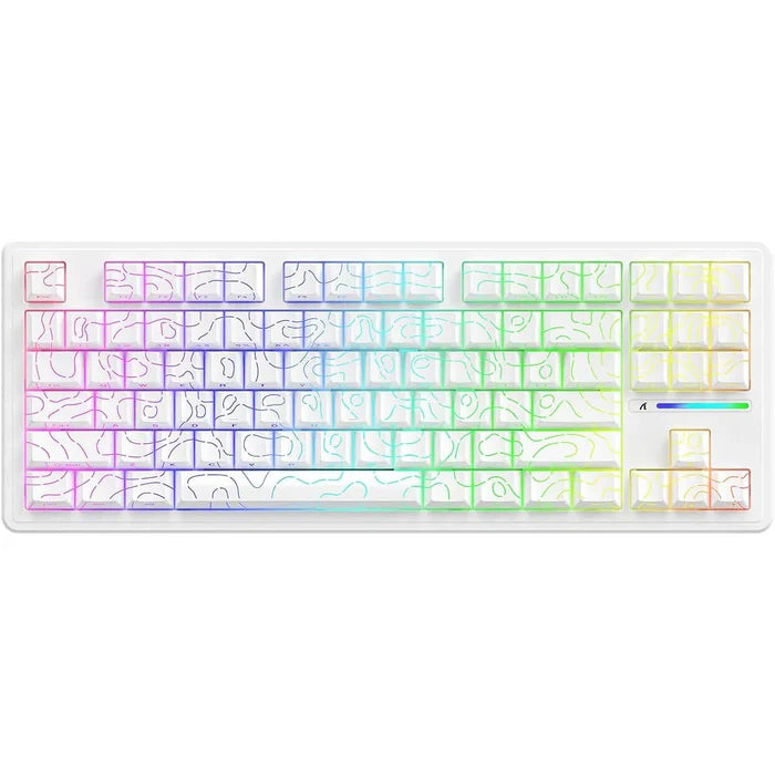 Attack Shark M87 Pro V2 Wireless Gaming Keyboard - White - PakByte Computers
