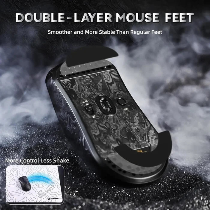 Attack Shark R11 Ultra 8K Carbon Fiber Wireless Gaming Mouse - Black Ink - PakByte Computers