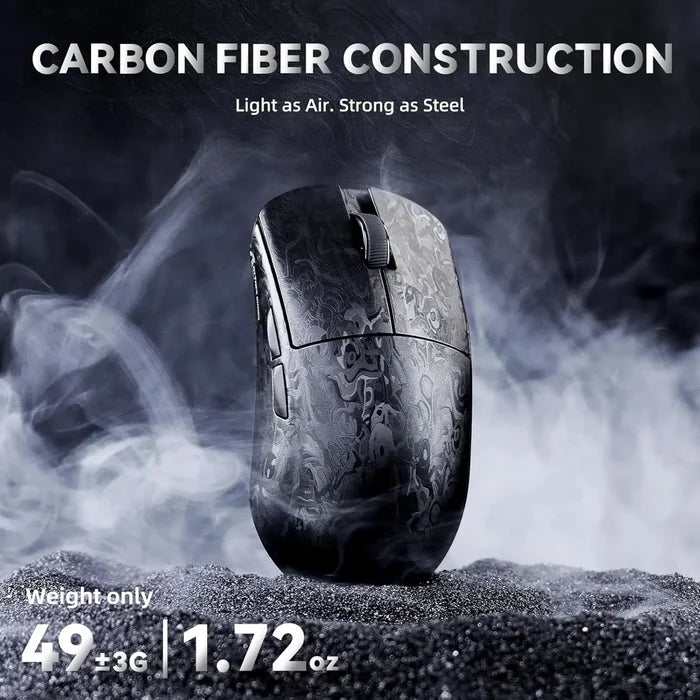 Attack Shark R11 Ultra 8K Carbon Fiber Wireless Gaming Mouse - Black Ink - PakByte Computers