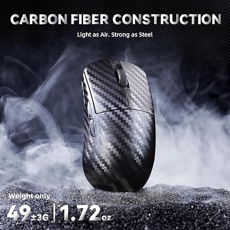 Attack Shark R11 Ultra 8K Carbon Fiber Wireless Gaming Mouse - Phantom Black - PakByte Computers
