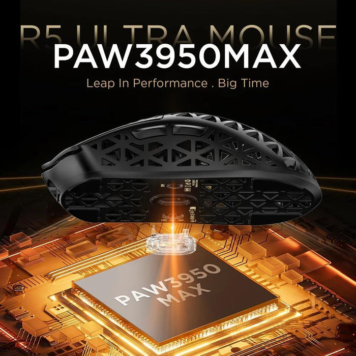 Attack Shark R5 Ultra 8K Carbon Fiber Wireless Gaming Mouse - Black - PakByte Computers