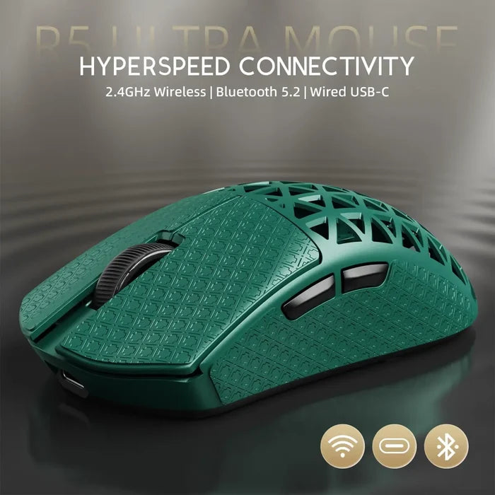 Attack Shark R5 Ultra 8K Carbon Fiber Wireless Gaming Mouse - Green - PakByte Computers
