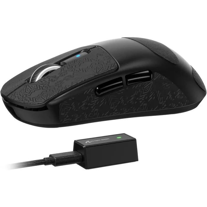 Attack Shark R6 Tri-Mode Wireless Gaming Mouse - Black