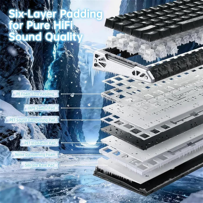 Attack Shark R68 HE Carbon Fiber 8000Hz Rapid Trigger Keyboard - Carbon Ink Blade