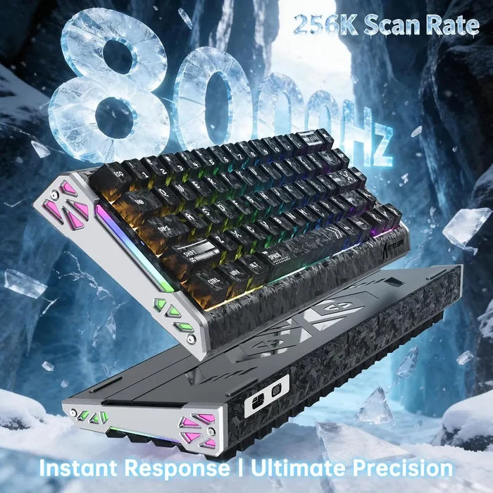 Attack Shark R68 HE Carbon Fiber 8000Hz Rapid Trigger Keyboard - Carbon Ink Blade