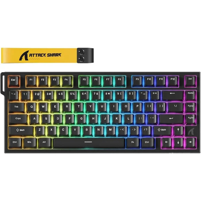 Attack Shark R82 HE Rapid Trigger TKL Wired Gaming Keyboard - Black - PakByte Computers