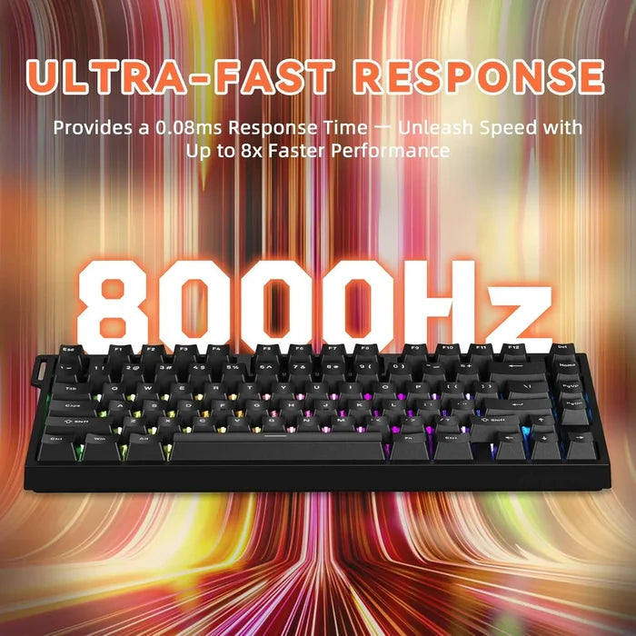 Attack Shark R82 HE Rapid Trigger TKL Wired Gaming Keyboard - Black - PakByte Computers