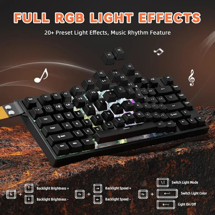 Attack Shark R82 HE Rapid Trigger TKL Wired Gaming Keyboard - Black - PakByte Computers
