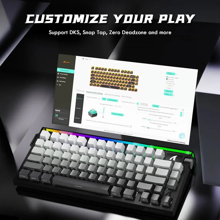 Attack Shark R85 HE 75% Wired Mechanical Keyboard - Moonlight - PakByte Computers