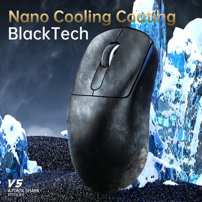 Attack Shark V5 Ultra-Light Gaming Mouse - Black - PakByte Computers