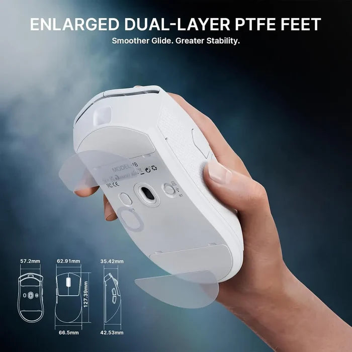 Attack Shark V8 8K Wireless Gaming Mouse - White