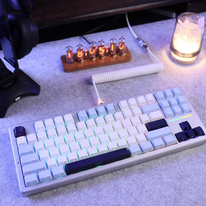 Attack Shark x Mamba Snake C01 Custom Coiled USB C to A Cable - Gray - PakByte Computers