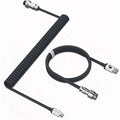 Attack Shark x MambaSnake C01 Custom Coiled USB C to A Cable - Black - PakByte Computers