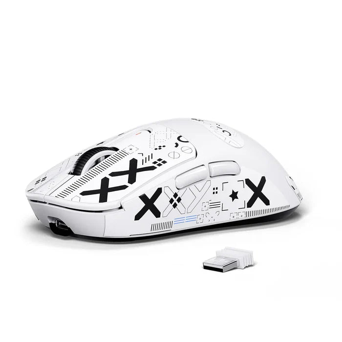 Attack Shark X3 49g Tri-Mode Lightweight Wireless Gaming Mouse - White
