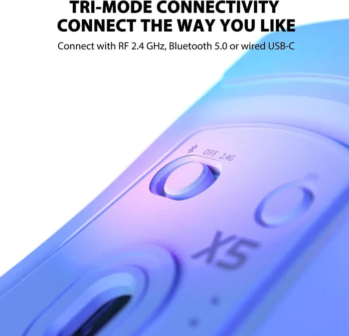 Attack Shark X5 Wireless Gaming Mouse - White - PakByte Computers