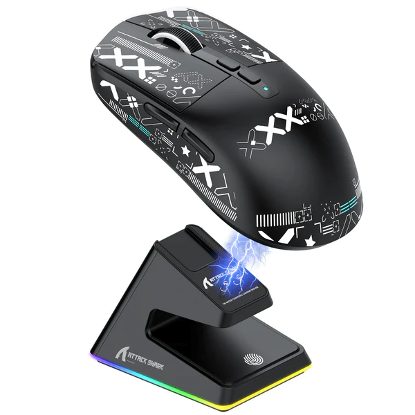 Attack Shark X6 Wireless Gaming Mouse - Black - PakByte Computers