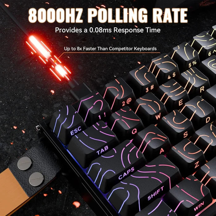 Attack Shark X68 HE Max Gaming Keyboard - Black - PakByte Computers