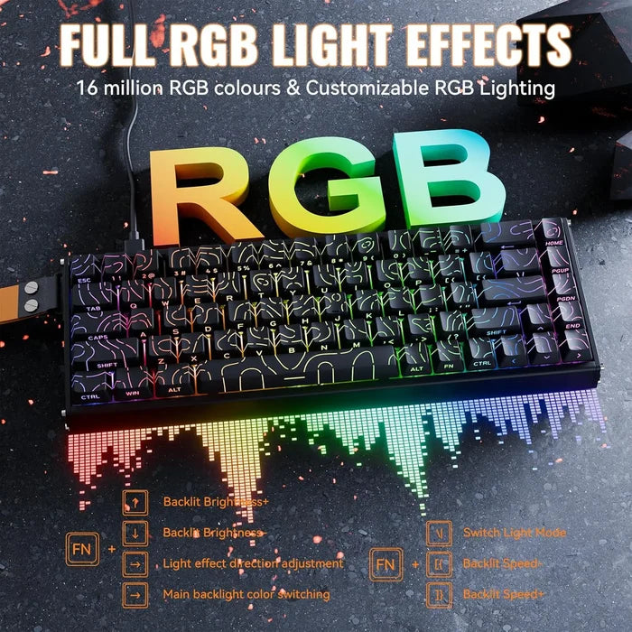 Attack Shark X68 HE Max Gaming Keyboard - Black - PakByte Computers