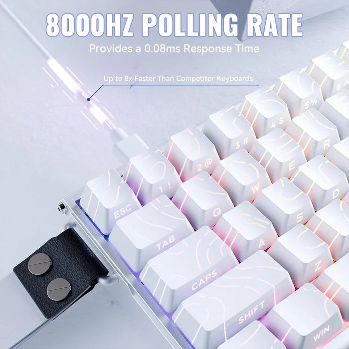 Attack Shark X68 HE Max TKL Gaming Keyboard - White - PakByte Computers