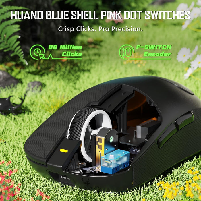 Attack Shark X8 SE Wireless Gaming Mouse - Black - PakByte Computers