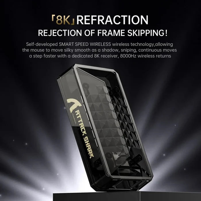 Attack Shark X8 Ultra Wireless Gaming Mouse - Black
