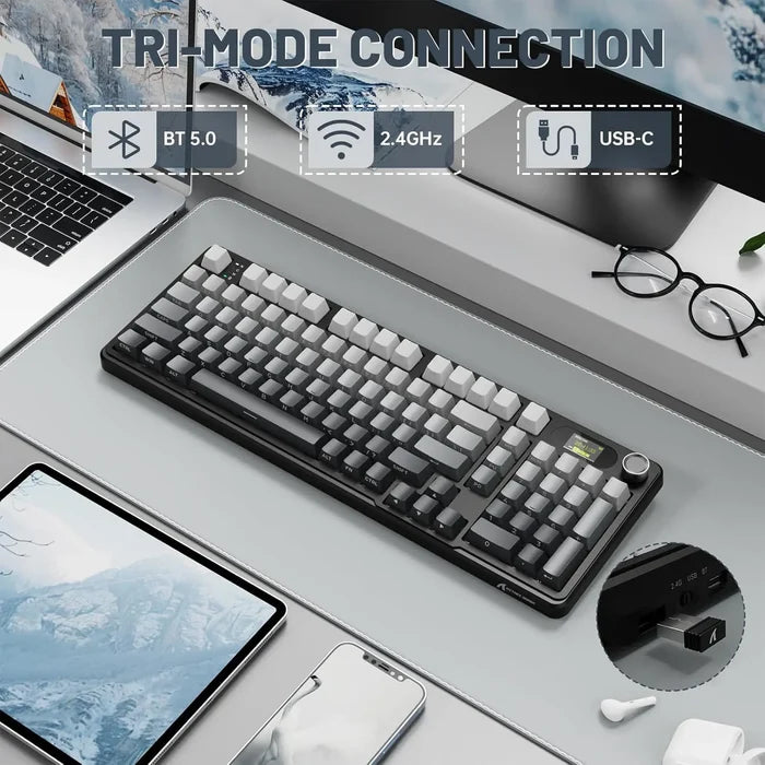 Attack Shark X98 Pro Wireless Mechanical Keyboard - Moonlight - PakByte Computers