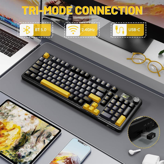 Attack Shark X98 Pro Wireless Mechanical Keyboard - Star Black - PakByte Computers