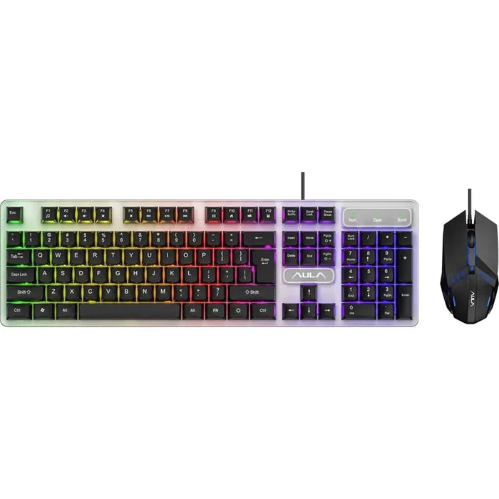AULA F3061 Membrane Gaming Keyboard & Mouse Combo – Black - PakByte Computers