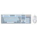 AULA F3061 Membrane Gaming Keyboard & Mouse Combo – White - PakByte Computers