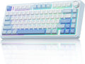 Aula F75 Gasket 75% Wireless Gaming Keyboard - Sea Salt Blue Graywood V3 Switch