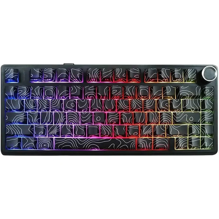 Aula F75 Gasket 75% Wireless Hot Swappable Mechanical Gaming Keyboard - Black Contour - PakByte Computers