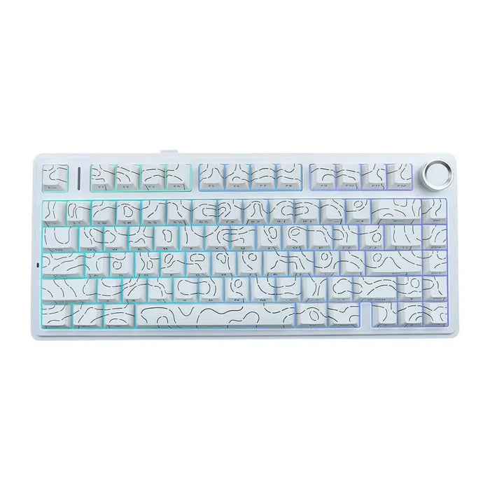 AULA F75 HE Hall Effect Tri-Mode Gaming Keyboard - White Contour
