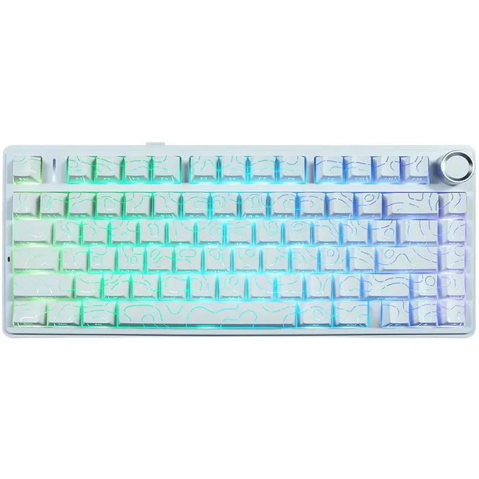 AULA F75 HE Hall Effect Tri-Mode Gaming Keyboard - White Contour
