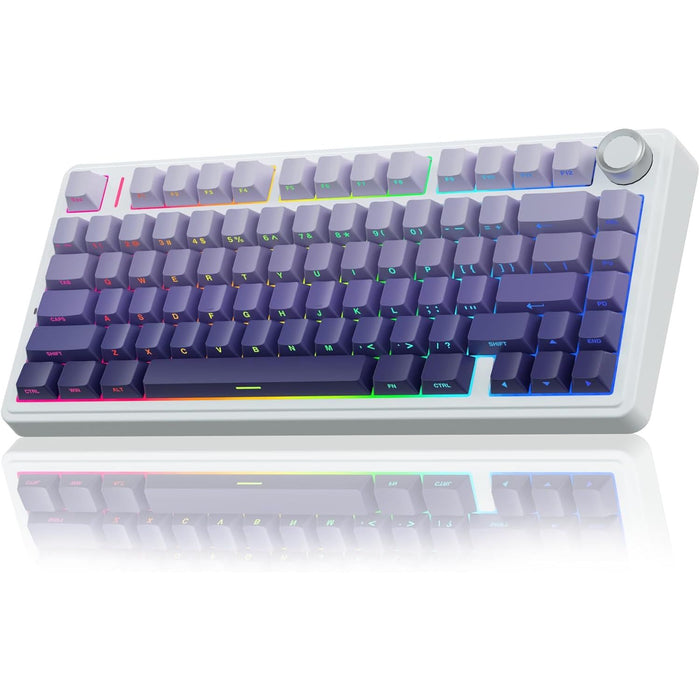 Aula F75 Pro Wireless 75% Gasket Hot Swappable Custom Keyboard - Gradient Purple - PakByte Computers
