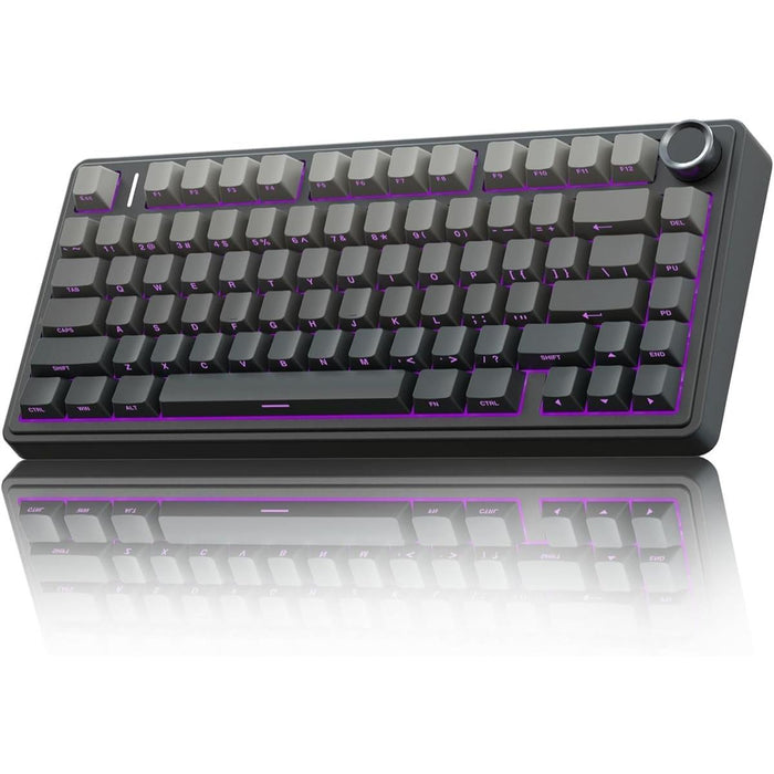 Aula F75 Wireless 75% Gasket Hot Swappable Custom Keyboard - Gradient Gray - PakByte Computers