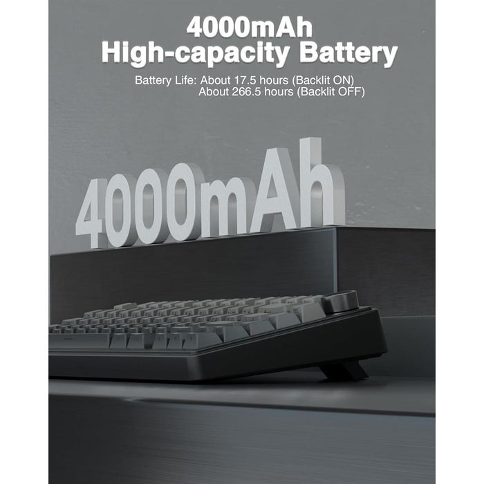 Aula F75 Wireless 75% Gasket Hot Swappable Custom Keyboard - Gradient Gray - PakByte Computers