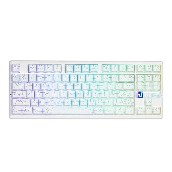 Aula F87 PRO V2 Keyboard – Star Vector Switches – White Contours