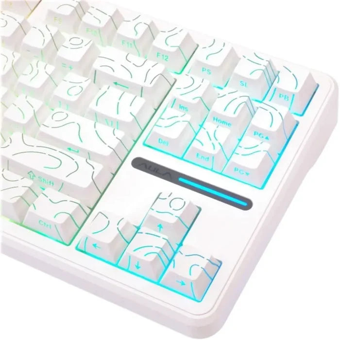 Aula F87 Pro Wireless Gasket Mechanical Keyboard - Contour White