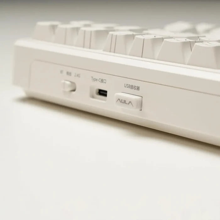 Aula F87 Pro Wireless Gasket Mechanical Keyboard - Contour White