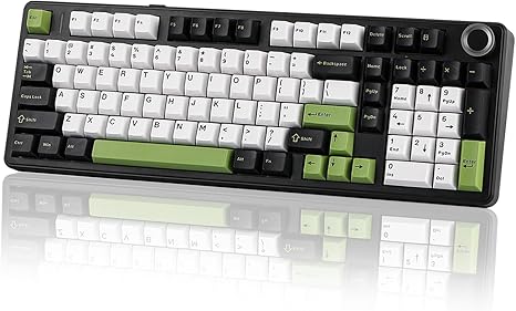 Aula F99 PRO Wireless Gaming Keyboard - White/Black/Green