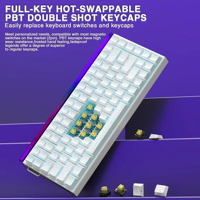 Aula Hero 84 HE 75% Mechanical Hall Effect Magnetic Switches Keyboard - PakByte Computers