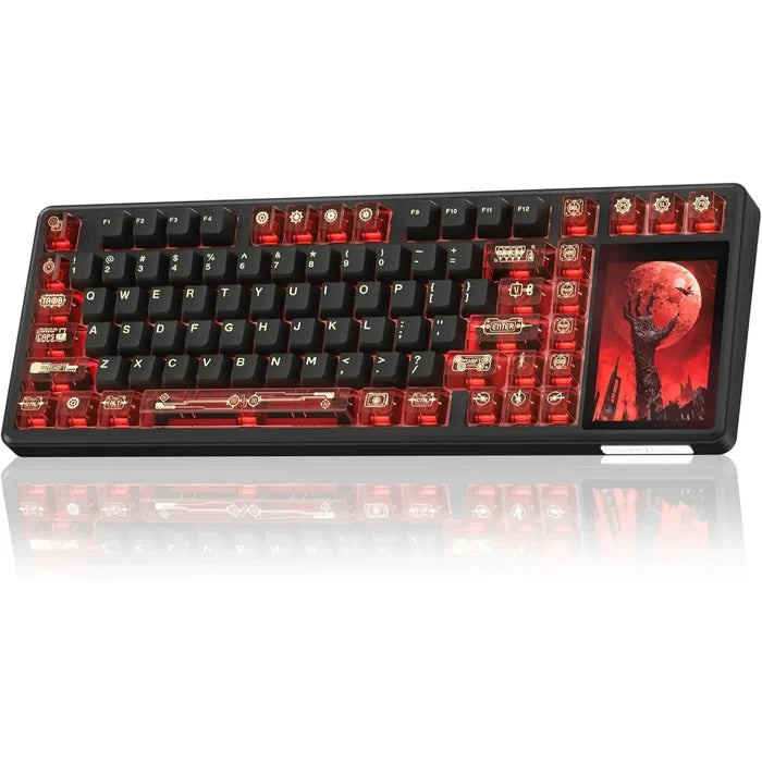 Aula L99 Wireless Mechanical Gaming Keyboard - Red/Black - Caramel Latte Switches