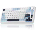 Aula S75 PRO Wireless Mechanical Keyboard - Light Blue/White Star vector switch