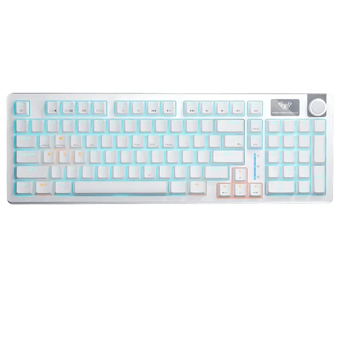 Aula S98 Wireless Mechanical Gaming Keyboard - White/Blue