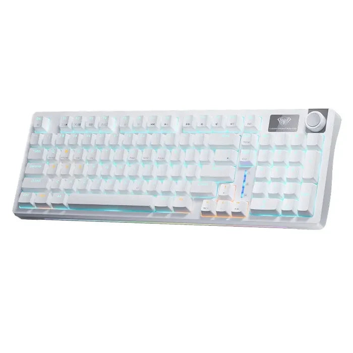 Aula S98 Wireless Mechanical Gaming Keyboard - White/Blue