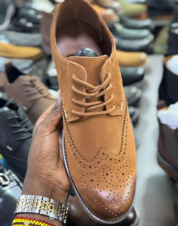 Base London Twain Suede Brogue.